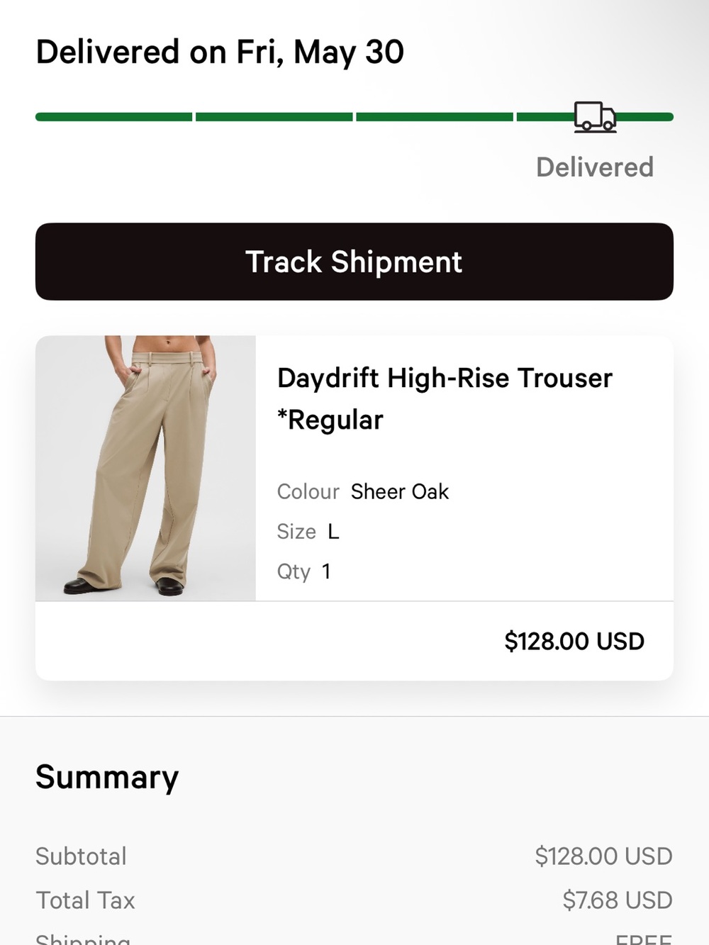 lululemon athletica Daydrift High-Rise Trousers in Sheer Oak